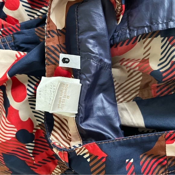 BAPE Plaid Windbreaker SHORTS sz M Red Blue Bathing Ape Japan Polyester - Picture 8 of 9